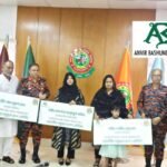 শহীদ ফায়ার ফাইটারদের পরিবারের পাশে আনভীর বসুন্ধরা গ্রুপ
